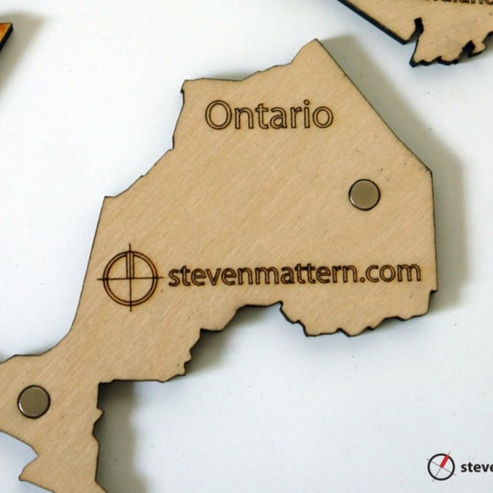 Canada Map Puzzle - Birch Plywood - Picture 4 of 5
